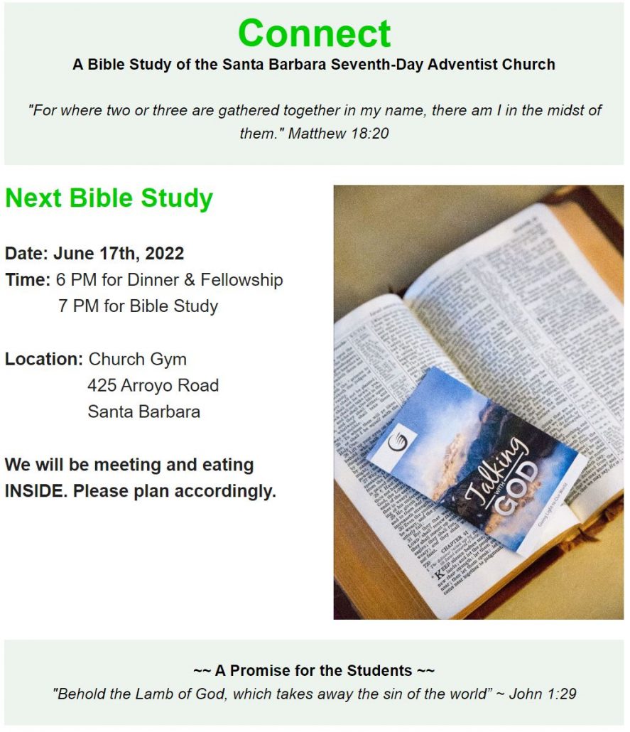 Connect: Friday Night Bible Study and Fellowship